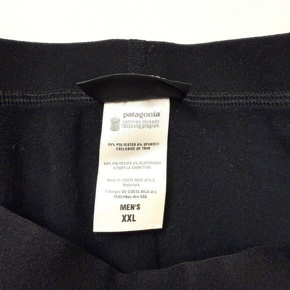 Patagonia Mid weight Base Black Layer Bottoms - Men's Sz XXL - Picture 3 of 5
